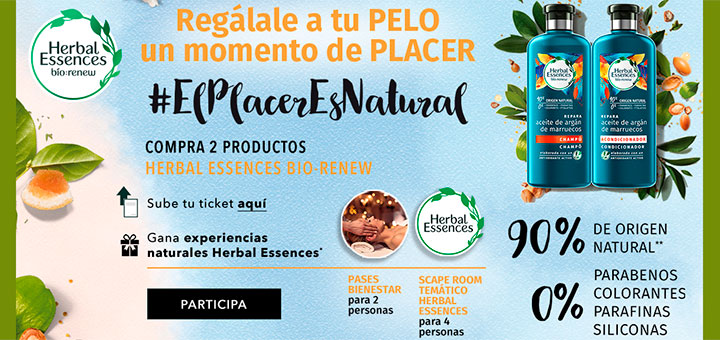 Gana experiencias naturales Herbal Essences