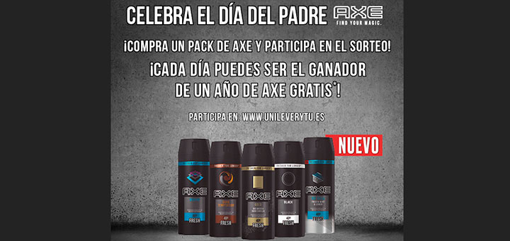 Llévate gratis un año de Axe