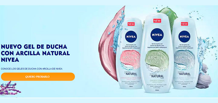 Prueba gratis el nuevo gel de ducha con Arcilla natural Nivea