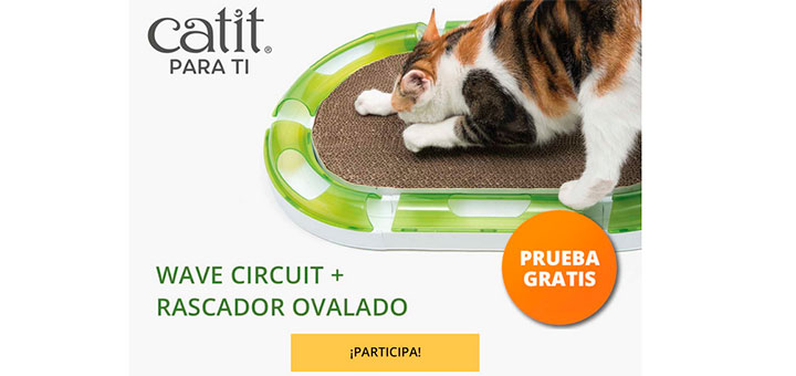 Prueba gratis rascador ovalado con Catit