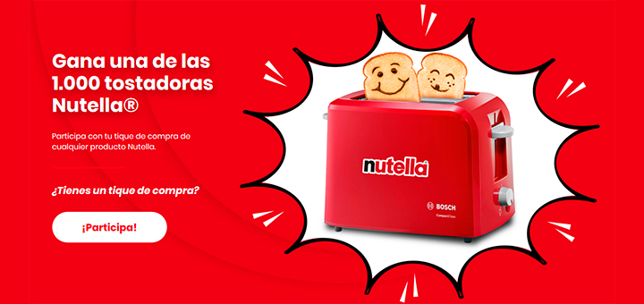 Regalan 1.000 tostadoras Nutella