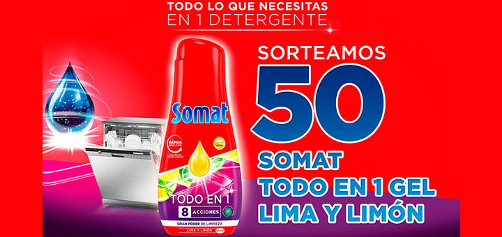 Sortean 50 Somat Todo en 1 Gel Lima y Limón