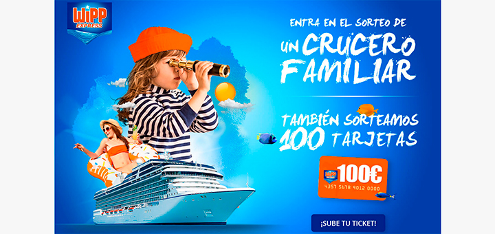 Sortean un crucero familiar y tarjetas de 100€