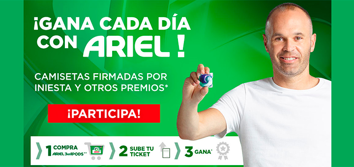 Gana premios cada día con Ariel