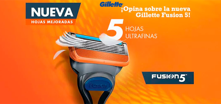 Llévate otra maquinilla Gillette Fusion 5