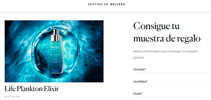 Muestras gratis de Life Plankton Elixir de Biotherm