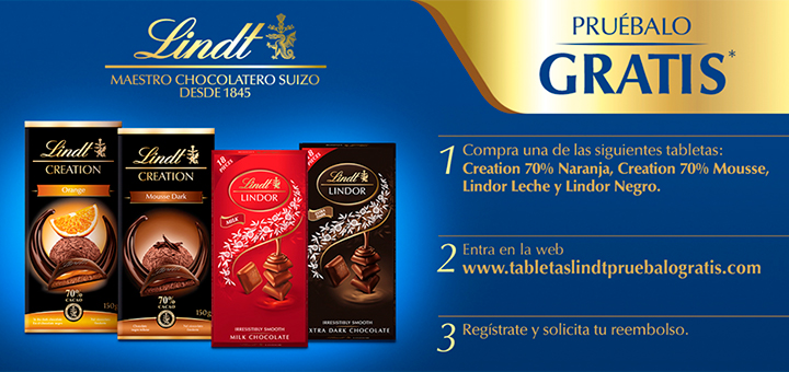 Prueba gratis tabletas Lindt