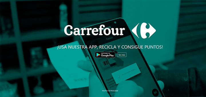 Recicla y consigue puntos con Carrefour