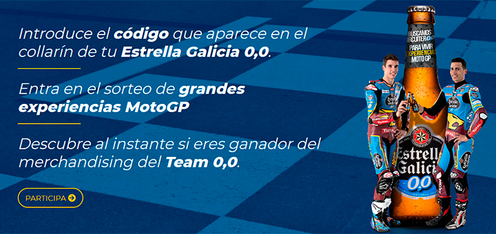 Entra en el sorteo de experiencias MotoGP con Estrella Galicia 0,0