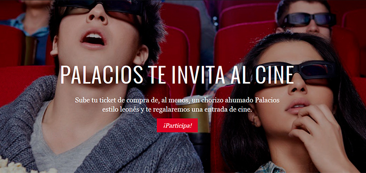 Entradas de cine gratis con Palacios