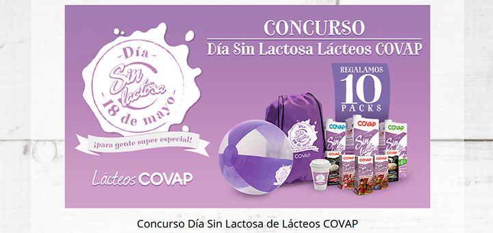 Gana un pack Sin Lactosa de Lácteos Covap