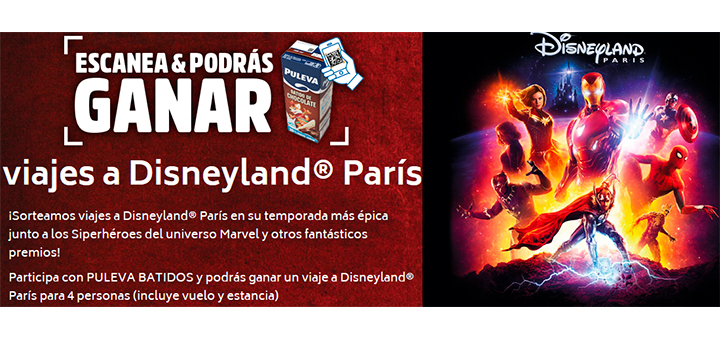 Gana viajes a Disneyland París con Puleva Batidos