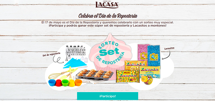 Lacasa celebra el Día de la Repostería con un sorteo especial