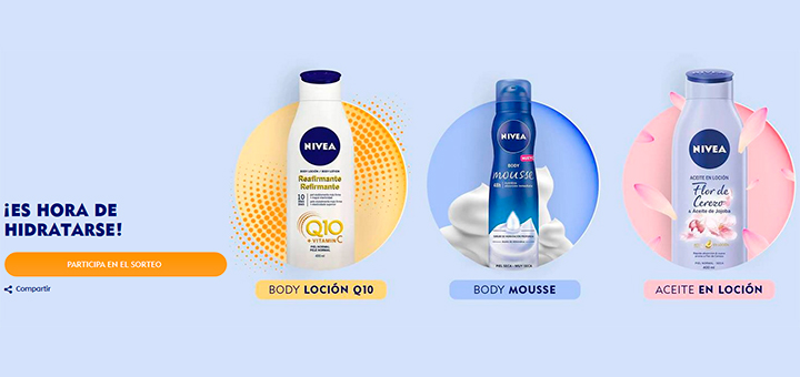 Llévate gratis tu crema corporal ideal Nivea