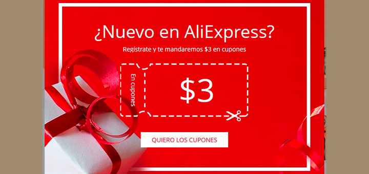 Obtén un cupón descuento con AliExpress Obtén un cupón descuento con AliExpress