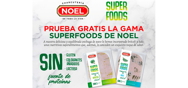 Prueba gratis la gama Superfoods de Noel