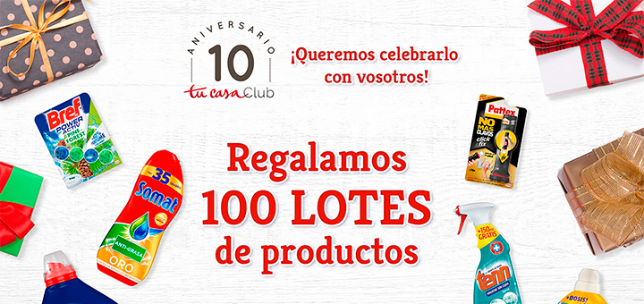 Tu Casa Club regala 100 lotes de productos