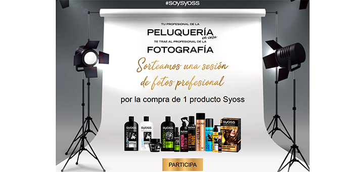 Sortean una sesión de fotos profesional con Syoss