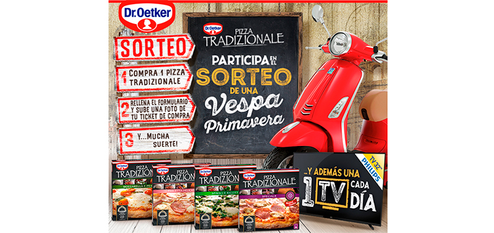 Sorteo de una Vespa de Dr. Oetker