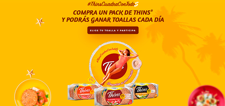 Gana toallas cada día con Thins