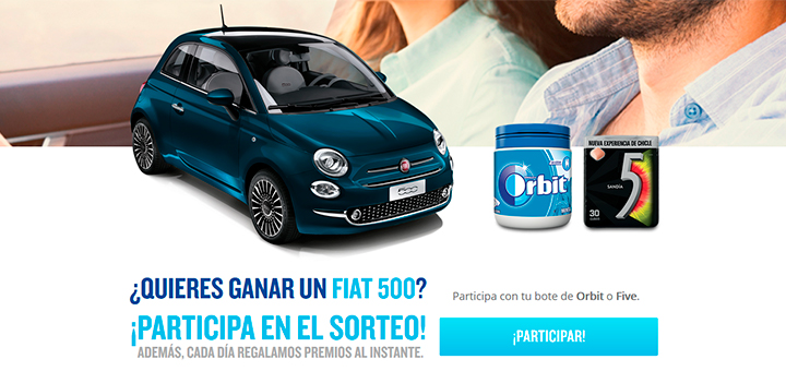 Gana un Fiat 500 con Orbit