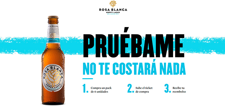 Prueba gratis cerveza Rosa Blanca