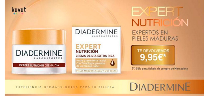 Prueba gratis Diadermine Expert Nutrición con Kuvut