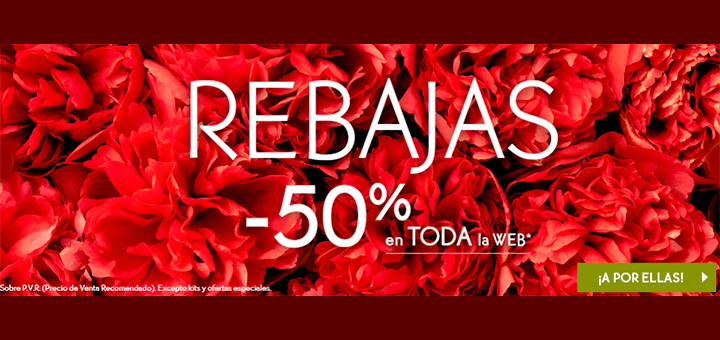 Rebajas del -50% en Yves Rocher