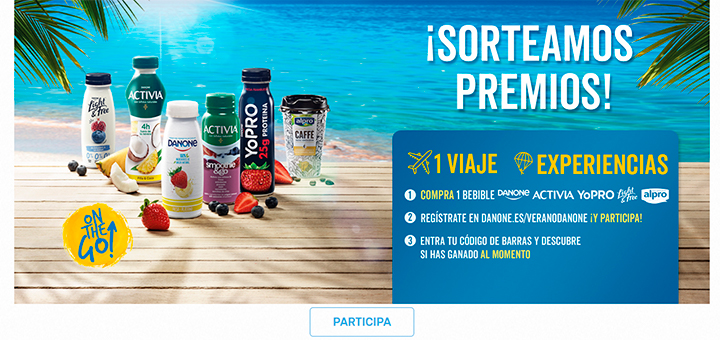 Danone sortea fantásticos premios este verano