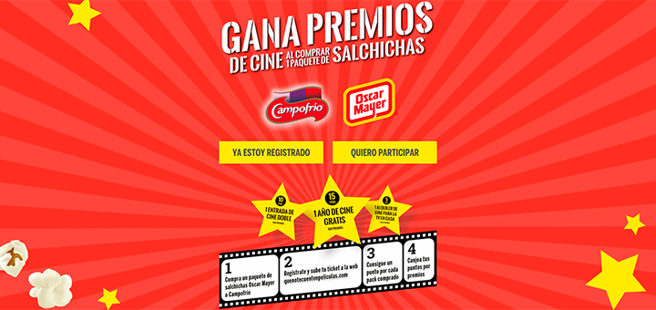 Gana premios de cine con Campofrío y Oscar Mayer Gana premios de cine con Campofrío y Oscar Mayer