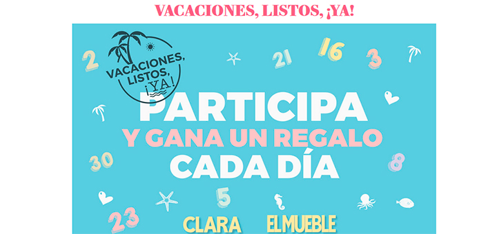 Gana un regalo al día con la revista Clara y El Mueble