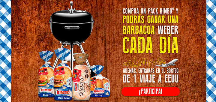 Gana una barbacoa Weber con Bimbo