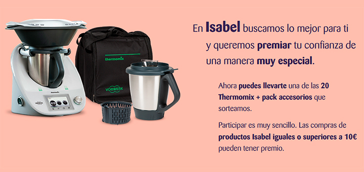 Isabel sortea 20 Thermomix + pack accesorios