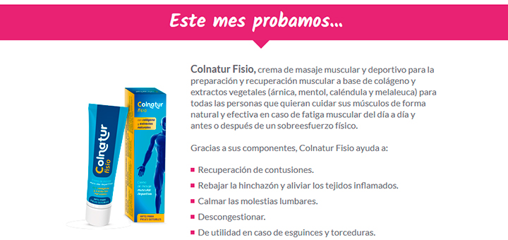 Prueba gratis Colnatur Fisio con Club de Padres