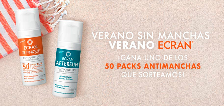 Sortean 50 packs Antimanchas Ecran