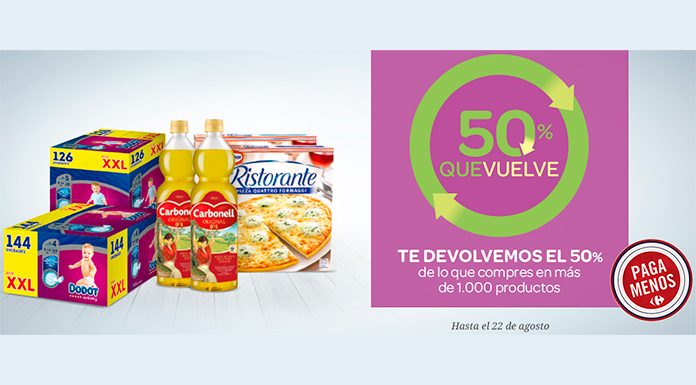 Carrefour te devuelve el 50% de tu compra este verano