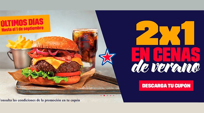 Disfruta de un 2x1 en cenas de verano con Foster's Hollywood