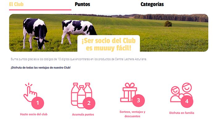 Disfruta de ventajas con el Club Central Lechera Asturiana