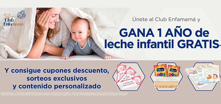 Gana 1 año de leche infantil gratis con Club Enfamamá