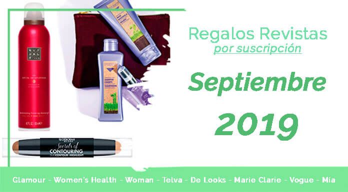 Regalos revistas por suscripción Septiembre 2019