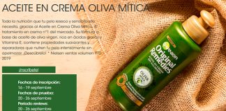 Dan a probar gratis Aceite en crema Oliva Mítica de Original Remedies Dan a probar gratis Aceite en crema Oliva Mítica de Original Remedies
