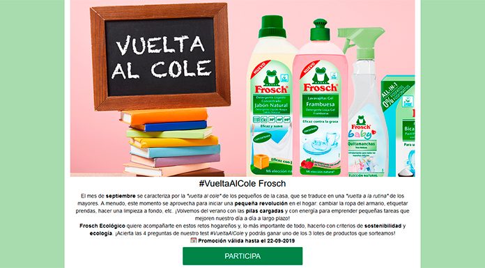 Frosch Ecológico sortea 3 lotes de productos