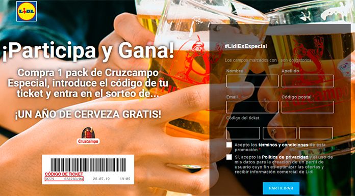 Lidl sortea un año de cerveza gratis