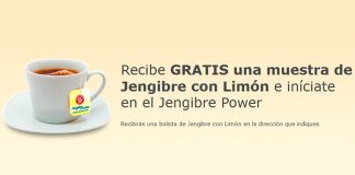 Muestras gratis de Jengibre con Limón Pompadour Muestras gratis de Jengibre con Limón Pompadour