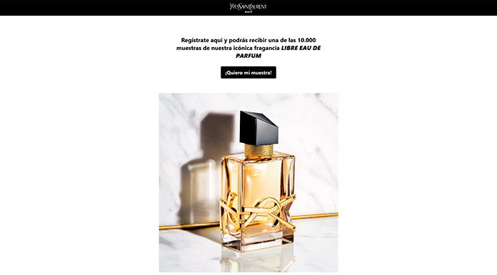 Muestras gratis de Libre Yves Saint Laurent