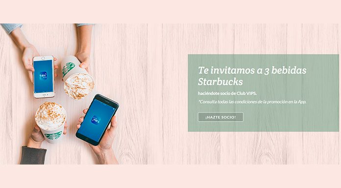 Starbucks te invita a 3 bebidas