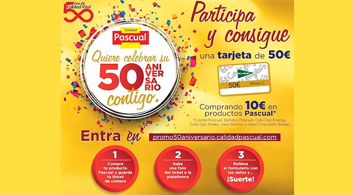 Consigue una tarjeta de 50 euros con Pascual