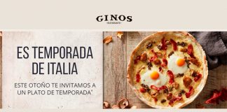 Este otoño Ginos te invita a un plato de temporada Este otoño Ginos te invita a un plato de temporada
