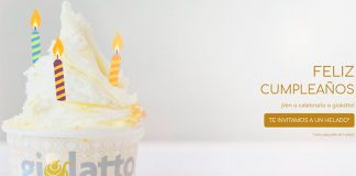 Helado gratis con Giolatto en tu cumpleaños Helado gratis con Giolatto en tu cumpleaños
