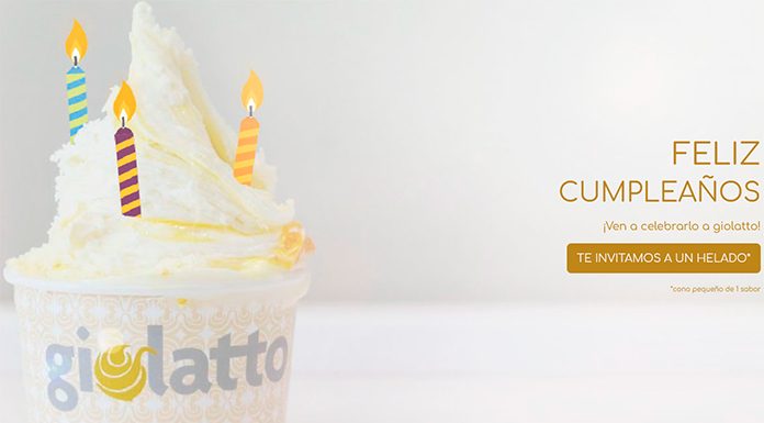 Helado gratis con Giolatto en tu cumpleaños